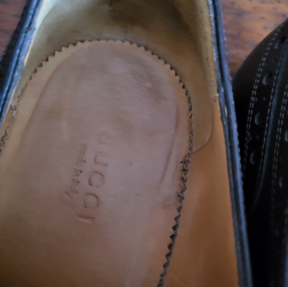 💥 Gucci brown brogue shoes 37.5 - Picture 4 of 14